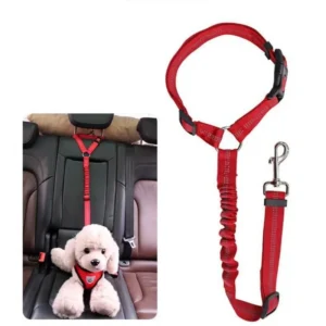 Adjustable Reflective 2-in-1 Pet Car Backseat Belt Durable Nylon Safety Dog Leash for Small to Large Dogs Fashion Pet Travel