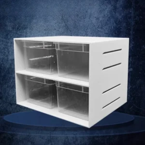 Reptile Feeding Box with Drawer Breathable Lizard Gecko Terrarium Scorpion Insect Snake Small Breeding Case Reptile Pet Habitat