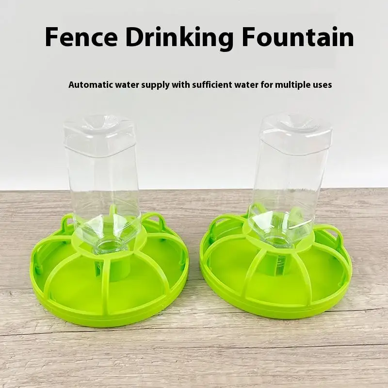 Poultry Thickened Feeder And Drinker Water Food Dispenser Automatic Chicken Birds Chick Waterer Feeding Rutin Chicken Trough - Image 2