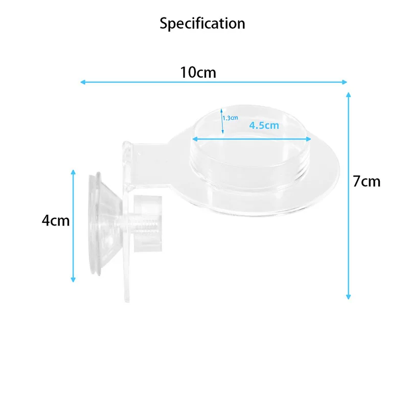 Acrylic Crawling Pet Feeding Water Bowl with suction cup Turtle Lizard Scorpion Snake Bird Hamster Feeding Food Bowl - Image 2
