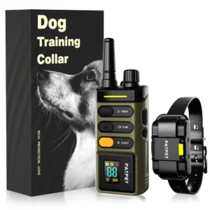 Color screen long-distance 1600-meter dog remote training electronic collar anti-barking device