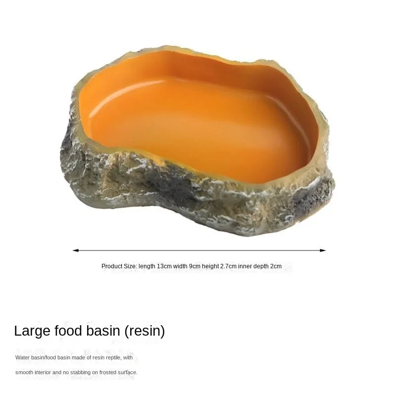 Reptile pet food basin drinking water basin reptile breeding box landscaping lizard gecko horned frog snake turtle food basin - Image 8