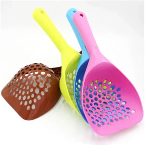 Large Cat Litter Scoop Long Handle Deep Shovel Pet Cleaning Tool for Cat Litter Box Easy Sifting Durable Pet Supplies