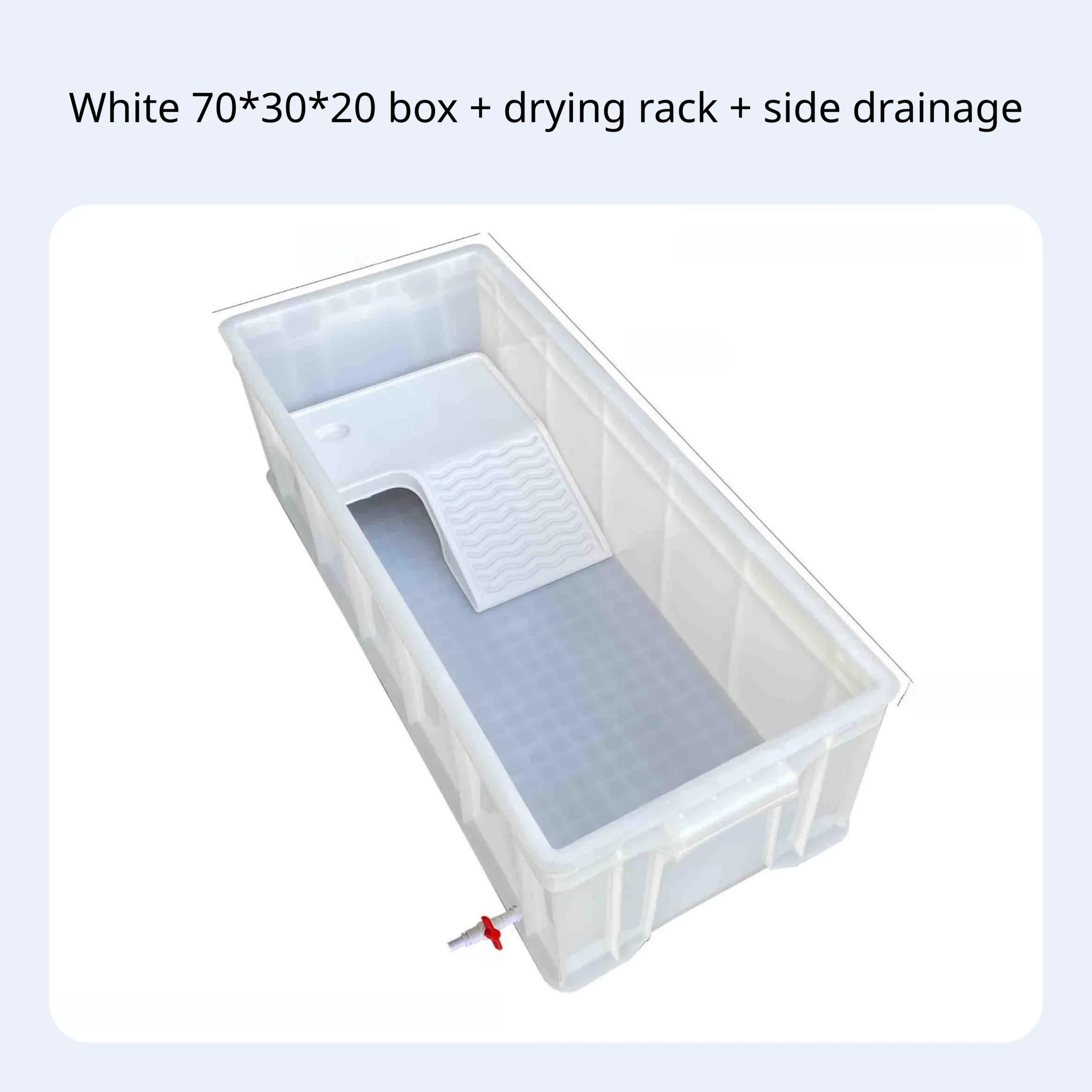 Rectangular Turtle Habitat With Drain Narrow Turtle Tank With Drainage Turtle Enclosure Household Aquarium Rectangular Breeding - Image 14