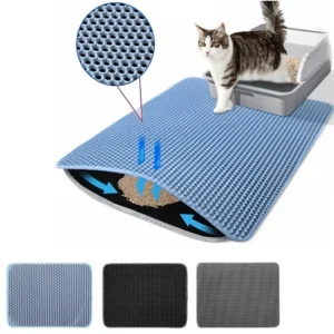 Cat Litter Mat Pet Toilet Non Slip Pet Litter Box Filter Mat Double Layer Wear Resistant Waterproof Cat Litter Mat Pet Supplies