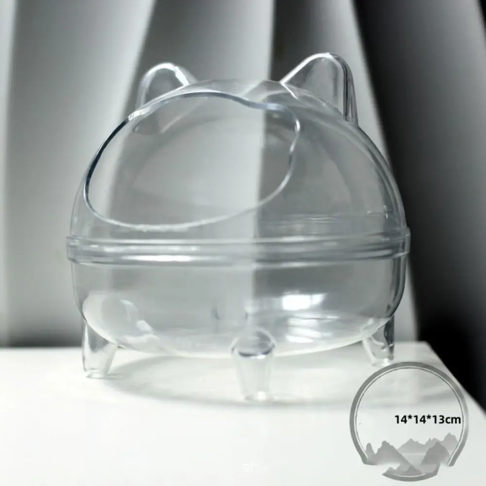 Transparent Plastic Small Bathtub for Hamsters Toilet Cage Guinea Pig Hamster Sand Bath Cage Mouse Box Hamster - Image 7