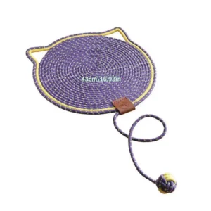 Cat Scratching Pad,Washable Cat Cave With Self-Play Ball,Non-Shedding,Wear-Resistant Scratch Mat Cat Toys For Grinding Claws