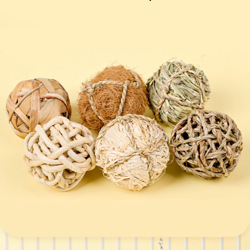 Training Bird Swing Biting Chewing Cage Toys Hanging Parrot Bird Molar Ball Toy Articles Parrot Bite Pet Bird Toy for Parrot