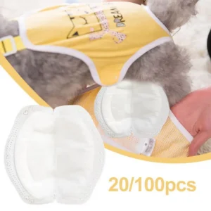 20pcs Dog Diaper Diapers for Female Dog Shorts Panties Dog Diaper Pad Female Sanitary Pants Disposable Doggie Physiological Pant