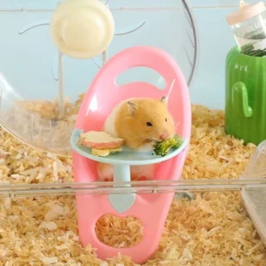 1 pc Random Color Hamster Dining Chair Plastic Pet Stool for Small Animals Decorative Toy Photo Prop for Pet Hamster Accessories