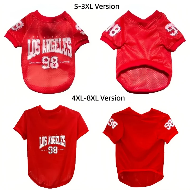 Summer LA Style Pet Dog Cooling Vest Dog Clothes Summer Breathable Shirt Small Medium Large Dog Puppy French Bulldog Pet Clothes - Image 3