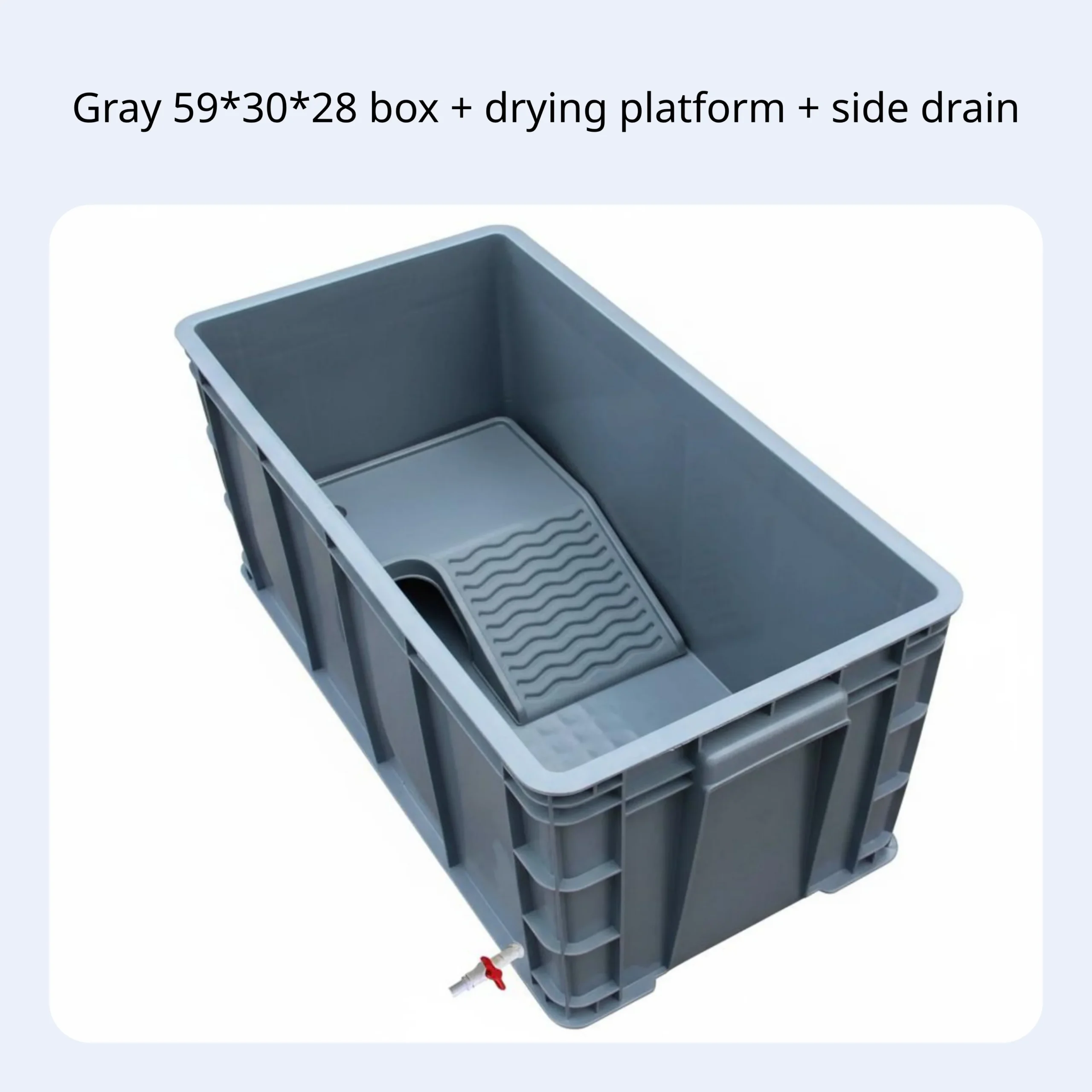 Rectangular Turtle Habitat With Drain Narrow Turtle Tank With Drainage Turtle Enclosure Household Aquarium Rectangular Breeding - Image 7