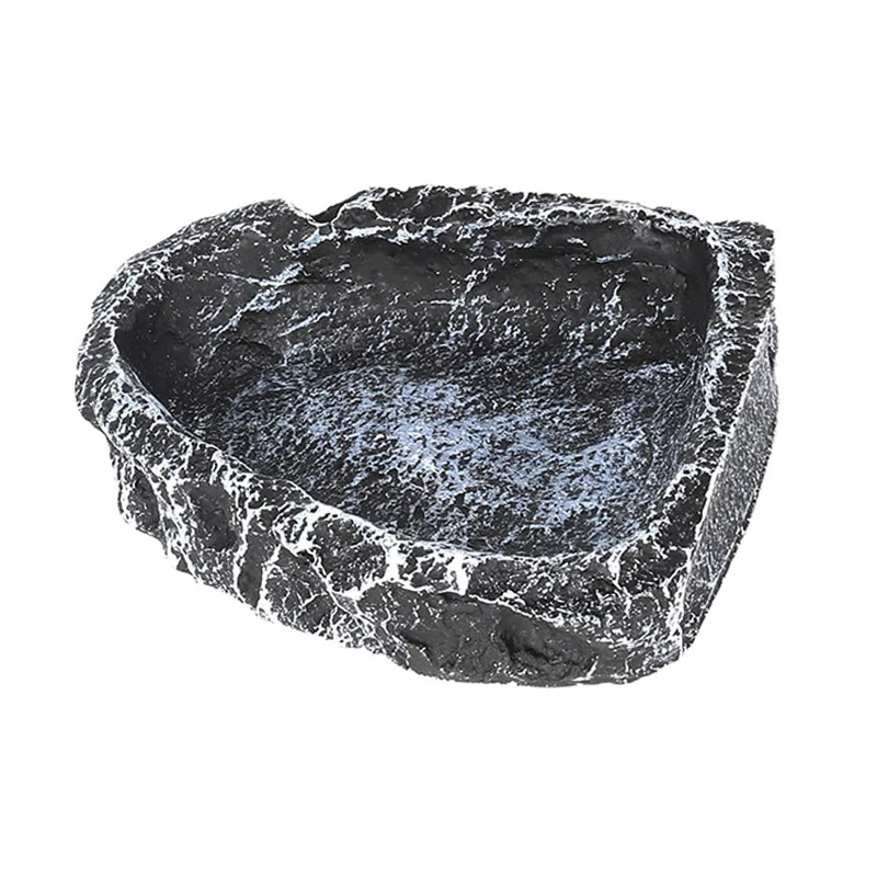 Imitation Stone Bowl Reptile Pet Feeding And Water Bowls Safe And Durable Ideal For Bearded Dragons And Other Small Reptiles - Image 6