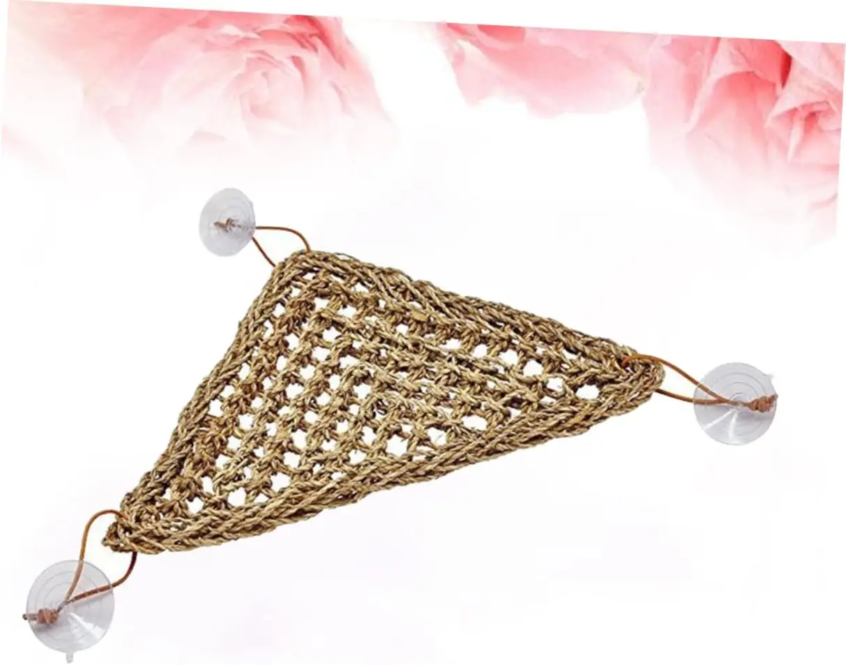 Stable Triangle Lizard Hammock Suckers Comfortable Elevated Bed for Reptiles for Geckos and Small Crabs Reptile Accessory Play - Image 3