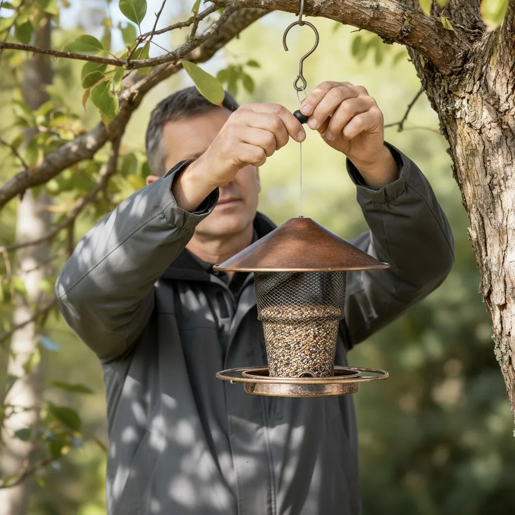 Bird Feeder for Outdoor Hanging Large Capacity Squirrel Proof Birdfeeders Heavy Duty Metal Bird Feeders for Outside - Image 3