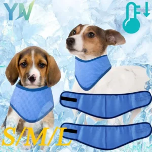 1-10PCS Pet Cooling Scarf for Dogs Summer Ice Silk Cooling Bandana Neck Wrap for Heat Relief Reusable Chill Mat for Pets