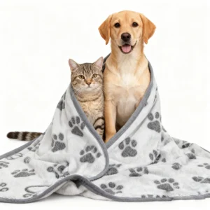 Soft Fluffy Cat Dog Blanket Pet Calming Blanket Warm Comfort Washable Small Quilt Cartoon Pattern Puppy kitty Sleeping Mat