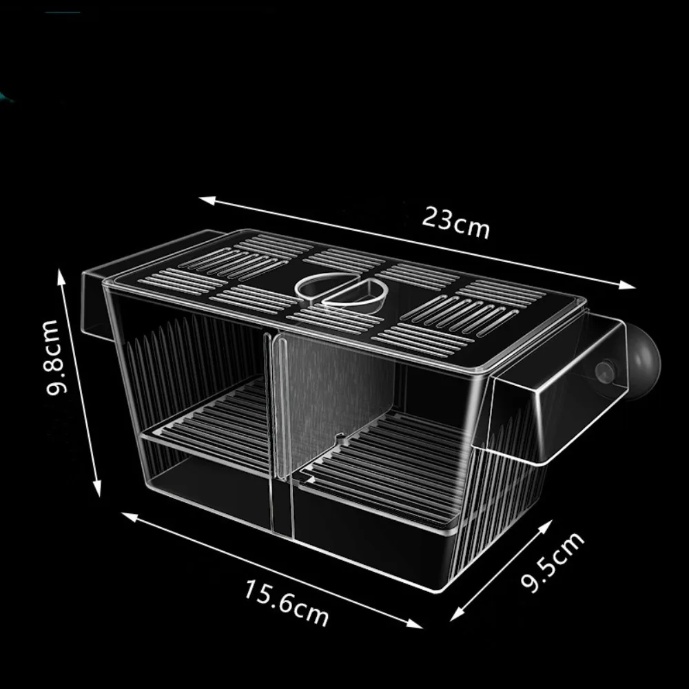 Creative Acrylic Fish Tank Breeding Incubator Aquarium Breeder Isolation Box Grow Seedling Reproduction Holder Fish Fry Aquarium - Image 7