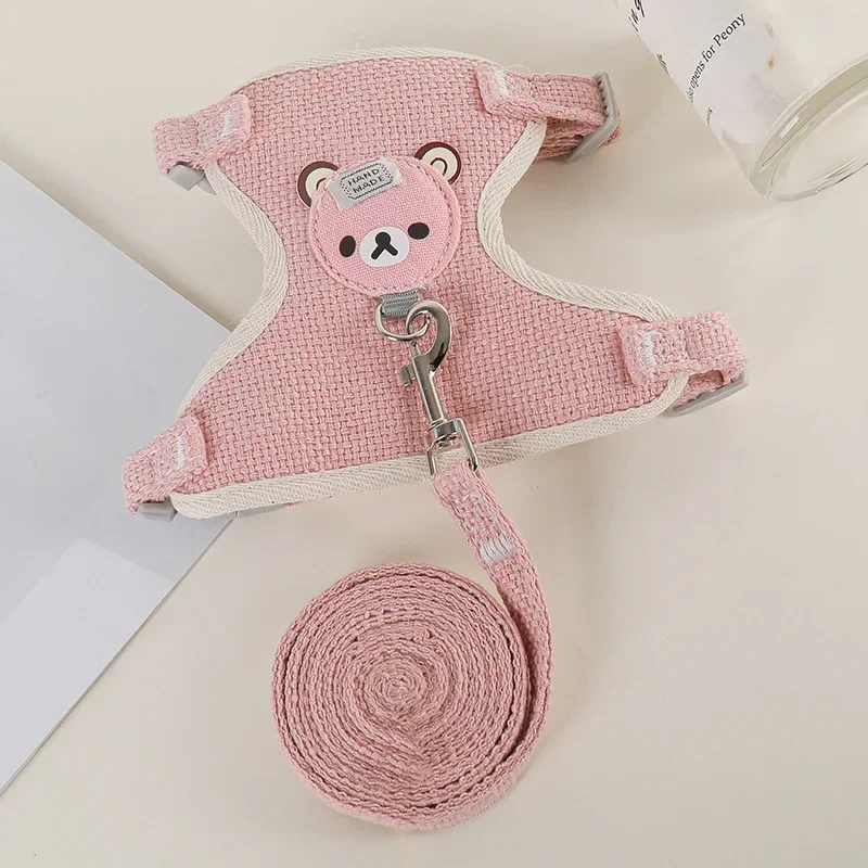 Cute Rabbit Harness Leash Set Bunny Pet Accessories Small Pet Carrier Teddy Bear Cat Leash Rabbit Collar Rabbit Accessories - Image 10