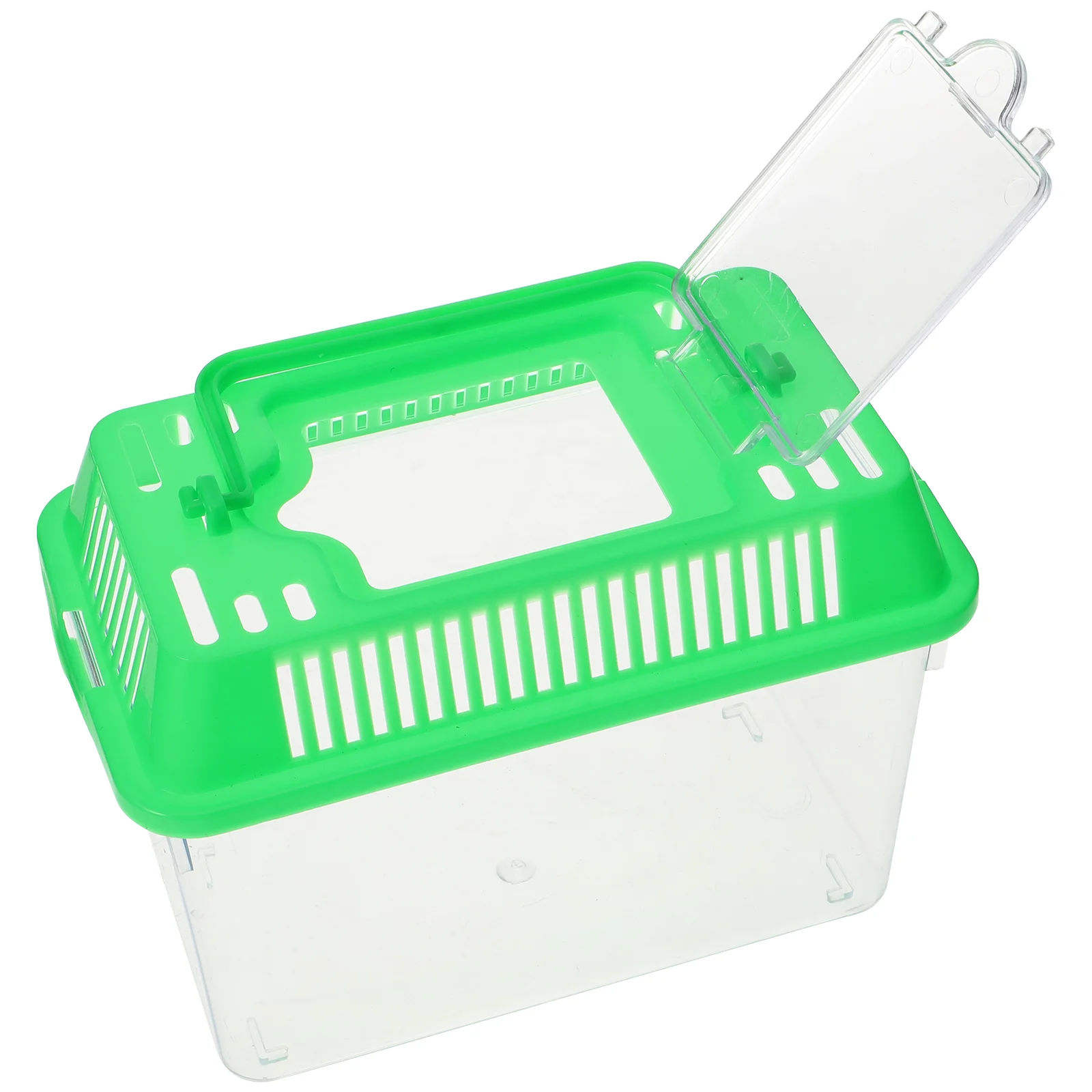 Mini Fish Tank Plastic Handheld Fish Tank for Turtle and Pet Fish (Red - Lid for Random) - Image 7