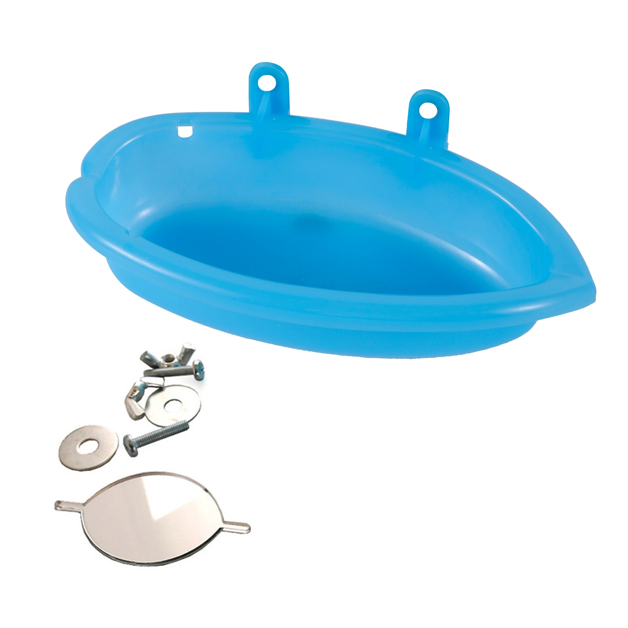 Pet Bird Bath Cage Parrot Bathtub With Mirror Bird Cage Accessories Shower Box Small Parrot Cage Pet Toys Bird Accessories 1 Pc - Image 3