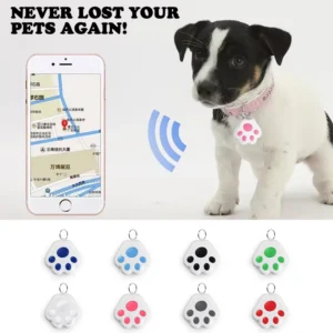 Dog Paw Mini GPS Tracker Cat Dogs Children Elderly Anti Lost Device Intelligent Tracking Locator Pet Collar Accessories Supplies