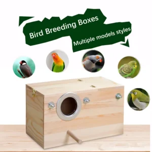 Bird's Nest Breeding Box Tiger Skin House Tongmu Pine Vertical Version Bird Cage Supplies Outdoor Incubation Box Pet Supplies