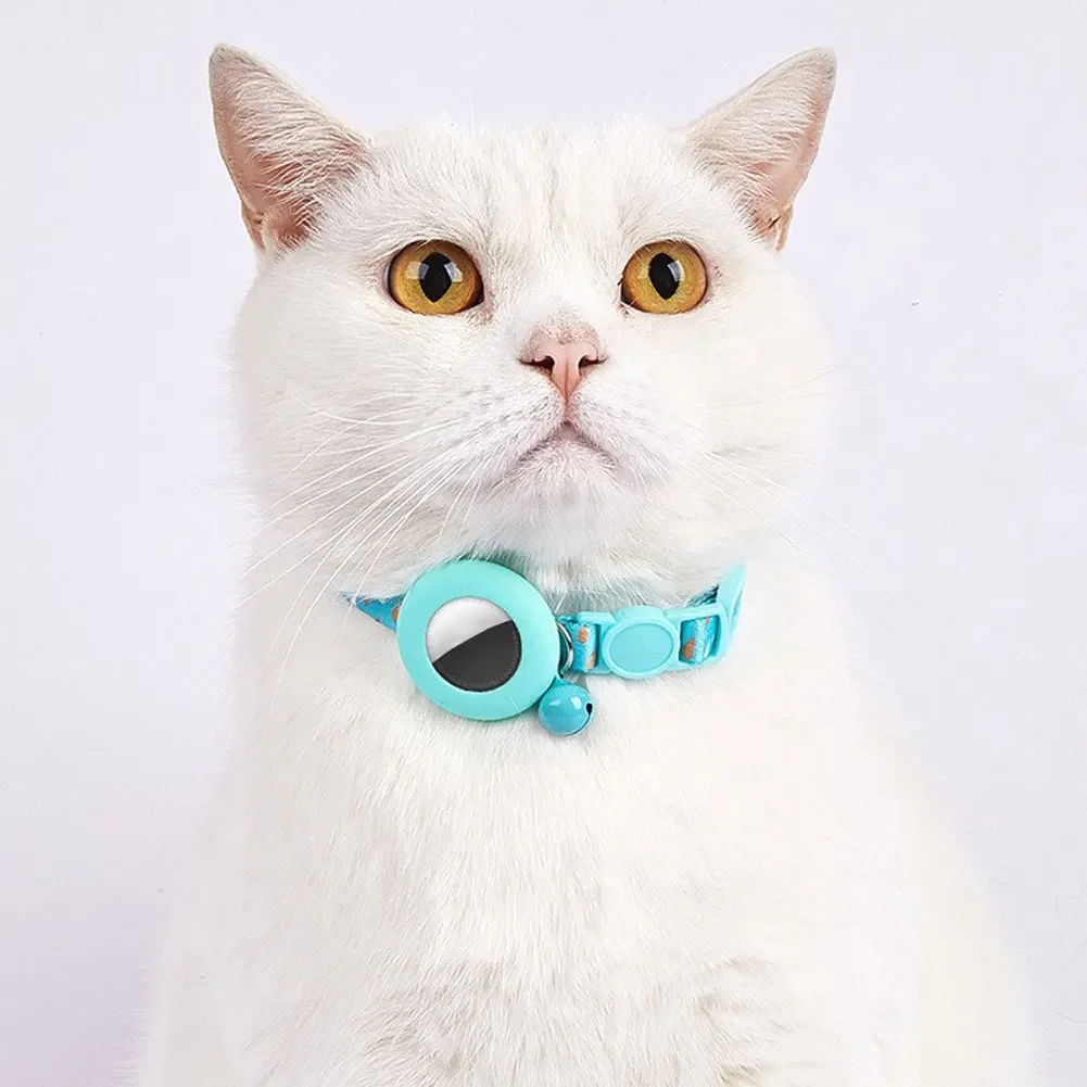 Adjustable Durable Cute Cat Collar GPS Tracker Protective Cover Reflective Washable Comfort Safe Buckle Pet Decoration Accessory - Image 2