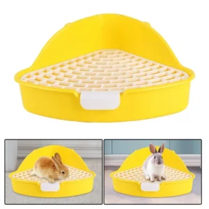Rabbit Litter Tray Corner Toilet Potty for Chinchilla Ferret Cage Accessories
