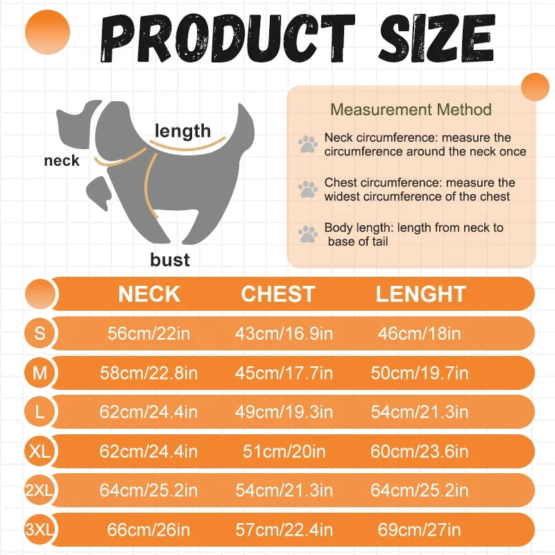 Dog Raincoat Windbreaker for All Dog Sizes Waterproof Dog Outdoor Jacket with Reflective Strip, Adjustable Straps & Snap Button - Image 2