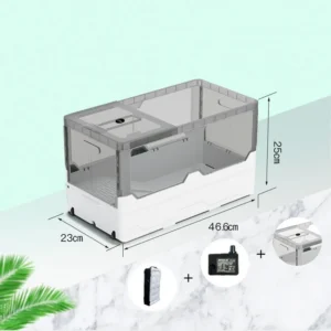 Turtle ecological special turtle tank lazy person free water change cycle filter amphibious turtle tank aquarium accessories220V