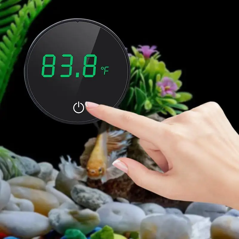 8 Styles Cordless Aquarium Thermometer Lcd Digital External Thermometer Glass Thermometer Fish Tank Mini Suction Cup Thermometer - Image 3