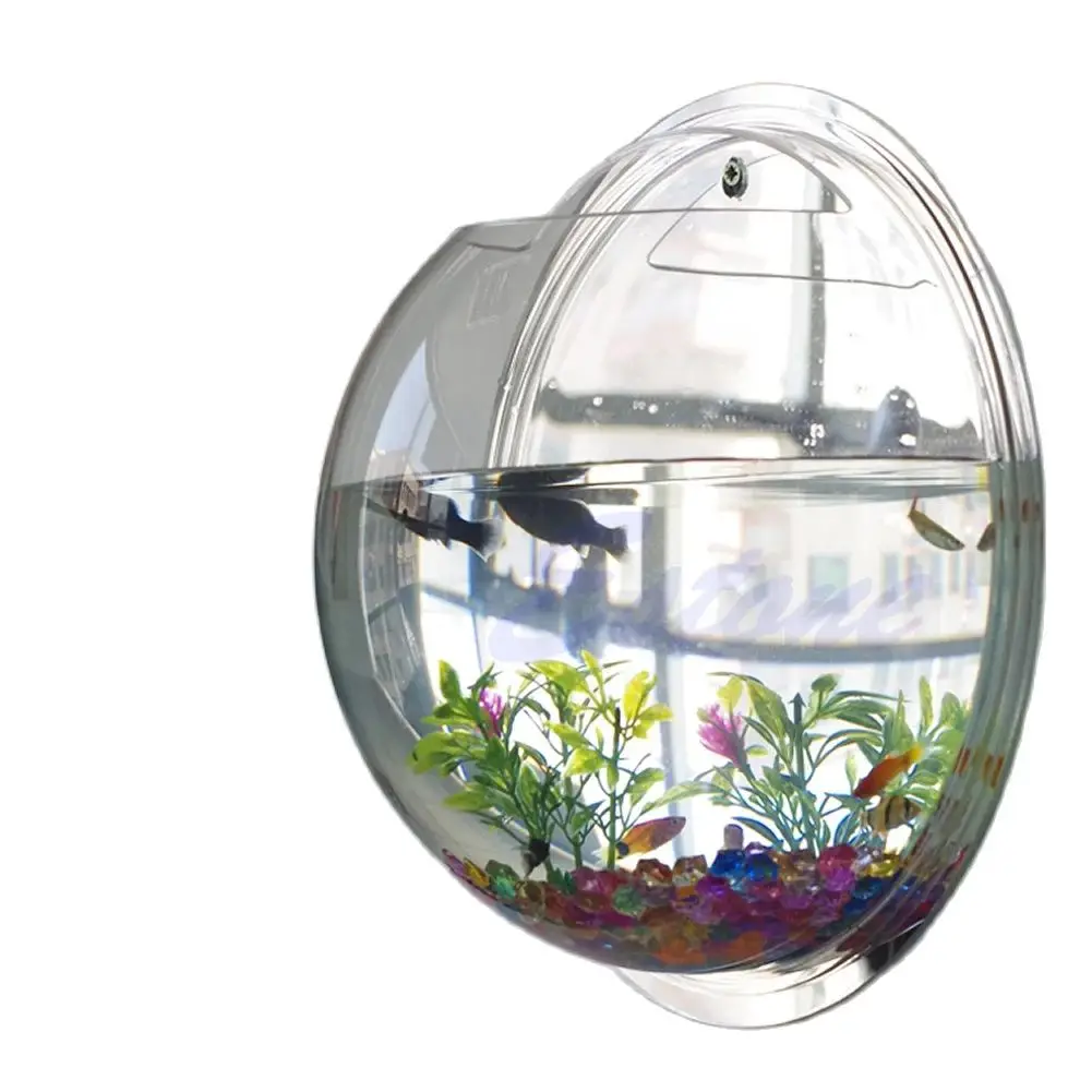 Wall Mounted Acrylic Fish Bowl Transparent Wall Hanging Fish Tank Wall Mounted Aquarium Wall Plant Pot Planter - Image 4