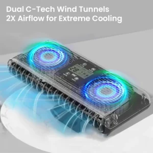 Fish Note Aquarium Smart Cooling Fan Radiator Advanced Noise Reduction Technology Coral Reef Fish Tank