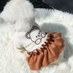 Spring Summer Soft French Bulldog Puppy For Small Medium Dogs T-Shirt Pet Lovers' Clothes Pet Skirts Dog Dress Cats Shirt