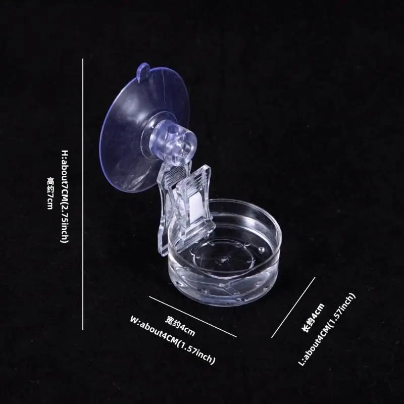 New Reptile Water Food Bowl Suction Cup Food Tray Gecko Reptile Lizards Spider Tree Frogs Feeder Habitat Decoration Pet Supplies - Image 8