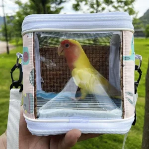 Lightweight  Birds Carrier Bag Pet Bird Cage  for Tiny Birds Hamsters Guinea Pigs Lizards Travel Portable Pet Parrot Backpack