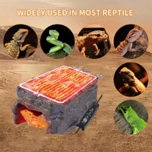 Heat Rocks For Reptiles Resin Simulation Rock With Heated Basking Stage Tank Accessories Habitat Decor Heating Rock For Turtles