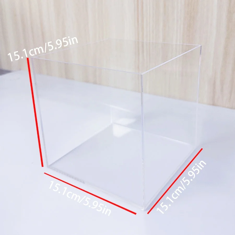 clear transparent acrylic mini table turtle, shrimp, goldfish,seaweed aquaculture tank small table fish tank - Image 5