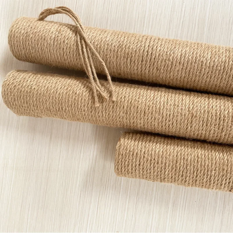 Cat Scratching Post Tree Shape Sisal Solid Wood DIY Kitten Climbing Frame Replacement Column Accessories Furniture Pet Toy - Image 3