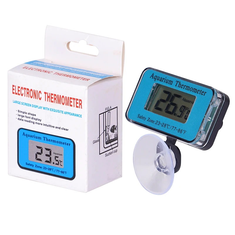8 Styles Cordless Aquarium Thermometer Lcd Digital External Thermometer Glass Thermometer Fish Tank Mini Suction Cup Thermometer - Image 10
