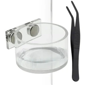 Magnetic Feeding Dish For Jumping Spiders, Small Water & Food Bowl Set, Terrarium Dish For Mantis Tarantula Small Reptiles