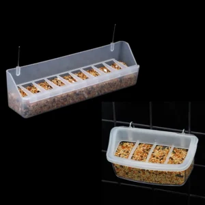 Parrot Pigeon Feeder Chicken Hanging Feeder Drinker Trough Water Trough for Pigeon Parrots Chicks Quail Duck Bird Poultry