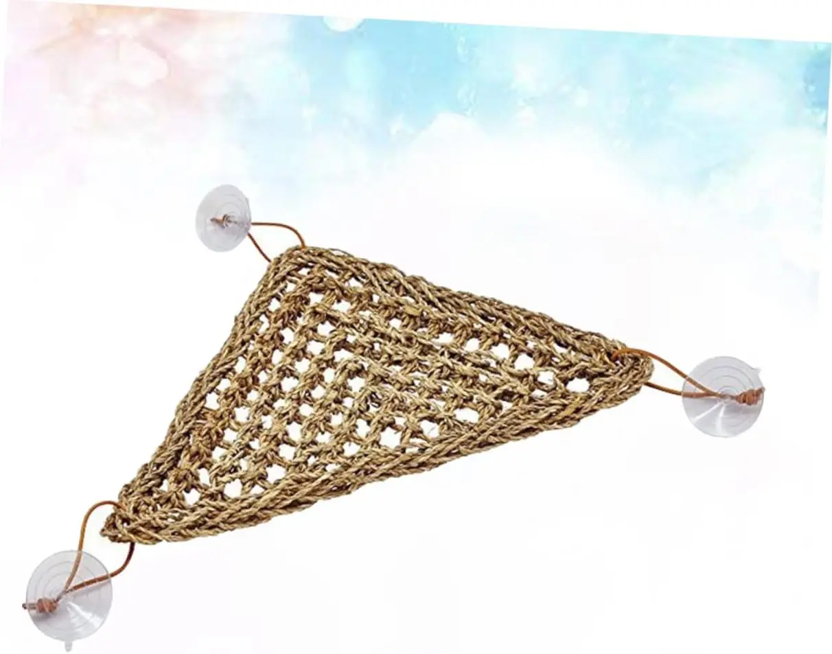 Stable Triangle Lizard Hammock Suckers Comfortable Elevated Bed for Reptiles for Geckos and Small Crabs Reptile Accessory Play - Image 6