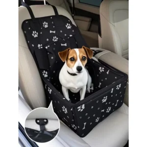2025 New Dog Car Seat with Storage Pockets,Scratch Proof Durable Pet Booster Car Front Seat for Small Medium Dog 강아지 가방
