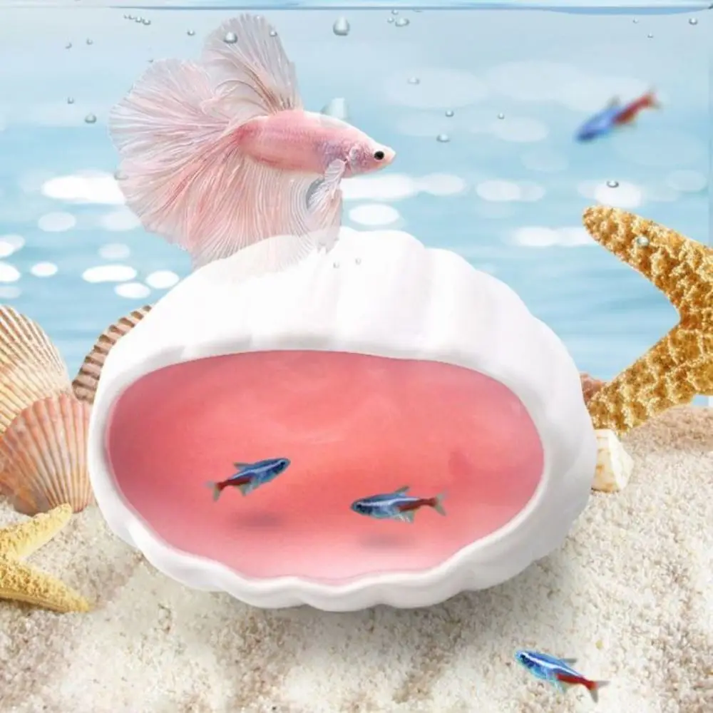 Fish Tank Shell Landscaping Ceramic Hamster Nest Cute Cartoon Pet Hiding House Cooling Creative Pet Shelter Jewelry Storage - Image 5