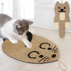 Natural Sisal Cat Scratching Pad Indoor Interactive Mat Reusable Claw Grinding Toy For Cats Kittens Eco Friendly Pet Supplies