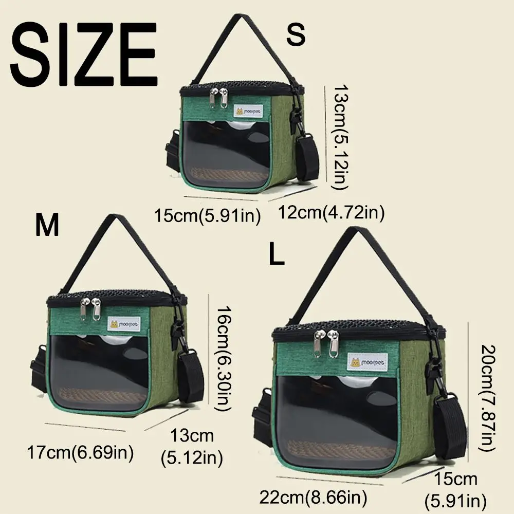 Fashion Portable Pet Takeaway Bag Clear View Handheld Chinchilla Outdoor Cage Oxford Large Space Pet Backpack Pet Supplies - Image 6