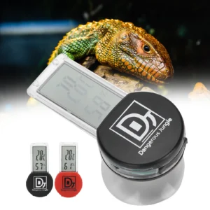 Reptile  Temperature Gauge Thermometer Reptile Terrarium Thermometer Hygrometer Digital Display Pet  Temperature Gauge