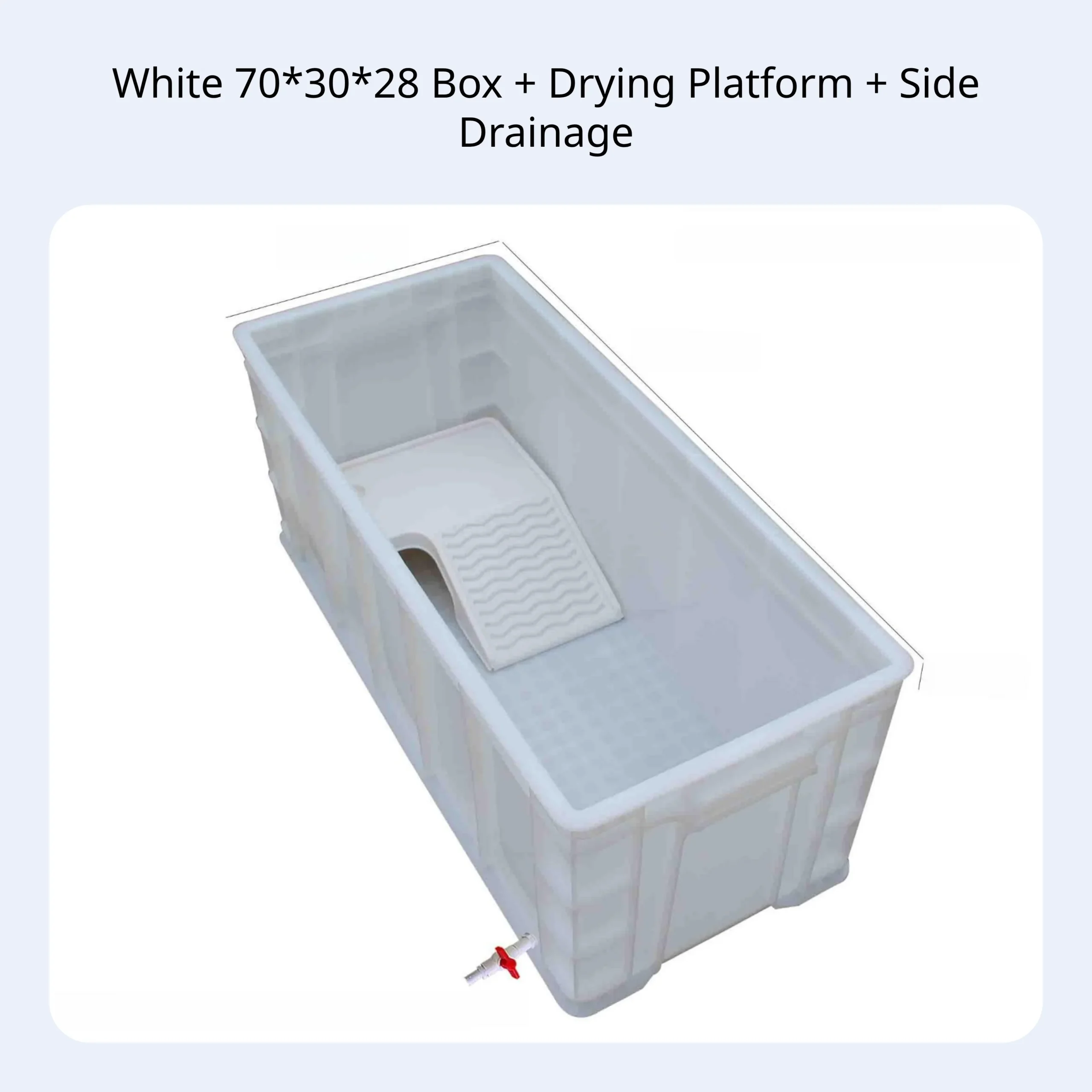 Rectangular Turtle Habitat With Drain Narrow Turtle Tank With Drainage Turtle Enclosure Household Aquarium Rectangular Breeding - Image 12